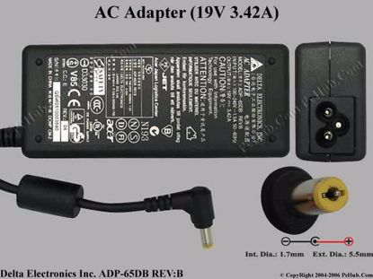 ADP-65DB REV.B, Acer P/N: 25.10110.171