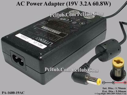 PA-1600-19AC , Acer P/N: 25.10068.071 , 2510068071