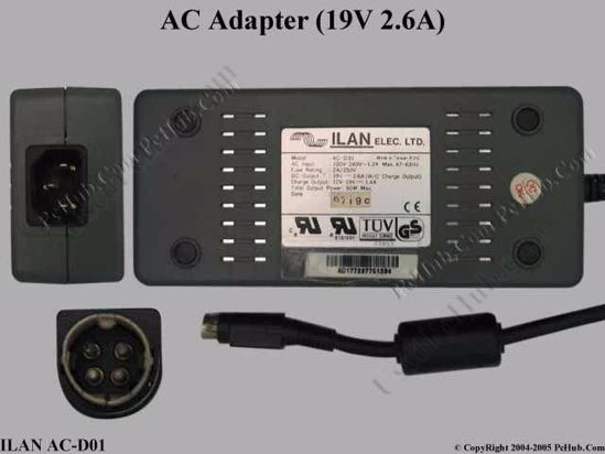 AC-D01, 12V-19V 1.4A (Charge Output)