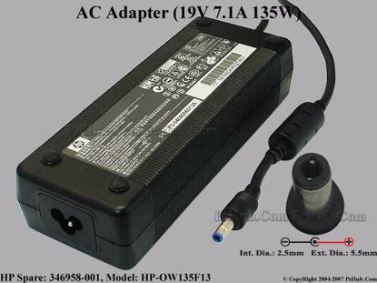 HP SPARE: 346958-001 , 361072-001, HP-OW135F13