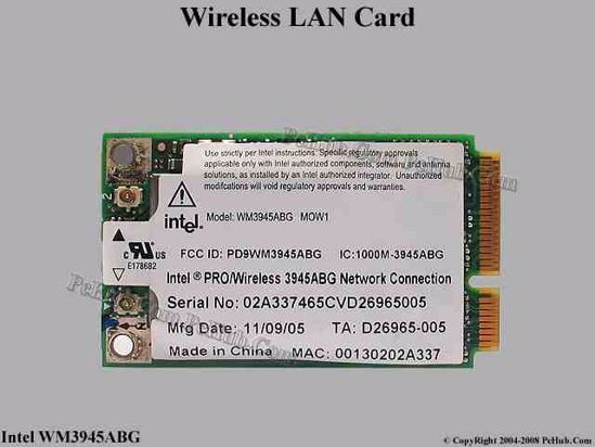 WM3945ABG MOW1 , Acer P/N: KI.GLN01.001