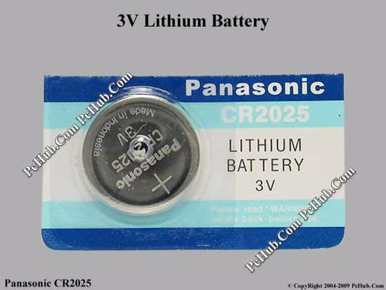 panasonic cr2025 3v lithium battery