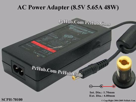 sony ac adapter 8.5 v