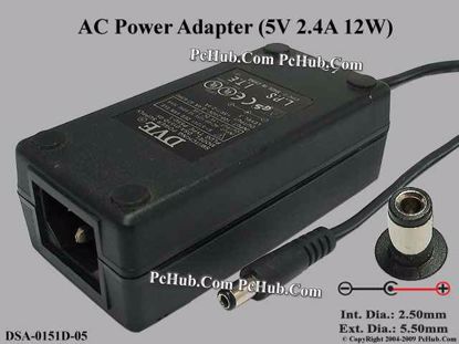 AC Adapter DVE DSA-0151D-12 - DSA-0151D-12 - 12V 1.5A 18W