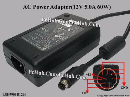 Li Shin Netzteil LSE9901B1260 Original AC Power Supply 12V 5A 60W gebraucht