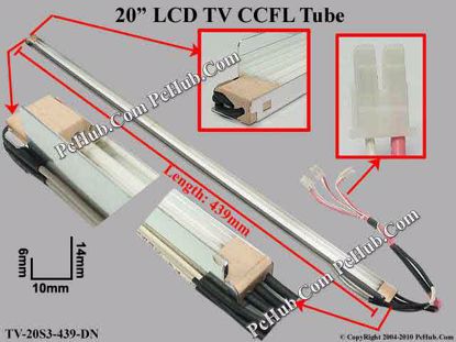 Length: 439x10mm,Side Height: 14/6mm, TV-20S3-439-