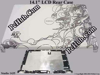 Picture of Dell Studio 1435 LCD Rear Case Bunch O Surfers Design, 14.1"