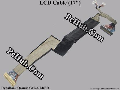 Picture of Toshiba DynaBook Qosmio G10/27LDER LCD Cable (17") 17"