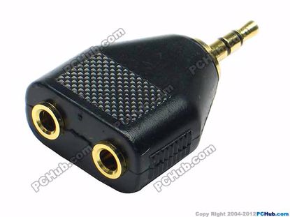 69870- JR 1910, Stereo. Black. Gold Tone Plug