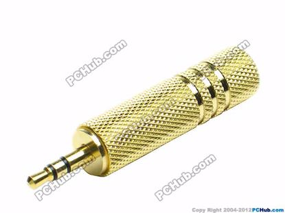 69882- TRS Stereo. Gold Plug / Handle