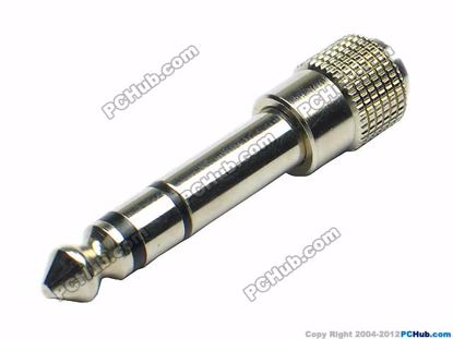 69890- TRS Stereo. Stainless Steel Plug / Handle