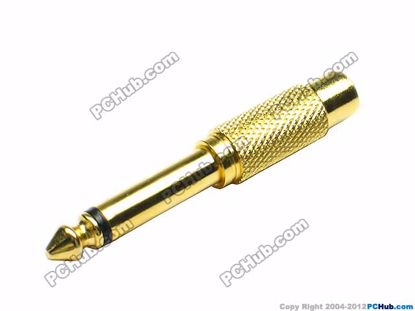 69892- TS Mono. Gold Tone Alloy Plug / Handle