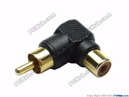 69910- Black / Gold Tone Plug
