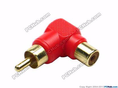 69911- Red / Gold Tone Plug