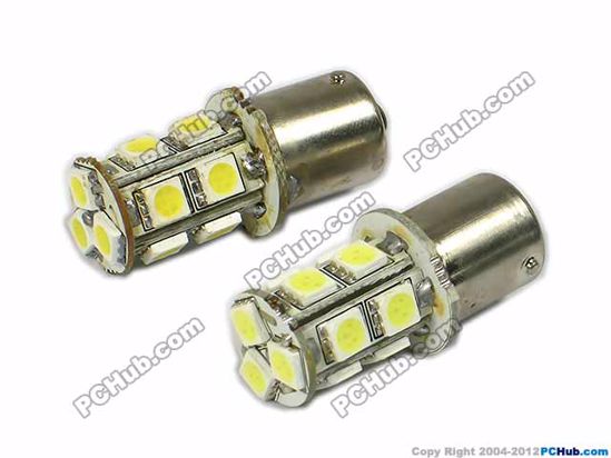 74990-BAY15S. 13x5050 SMD White LED Bulbs
