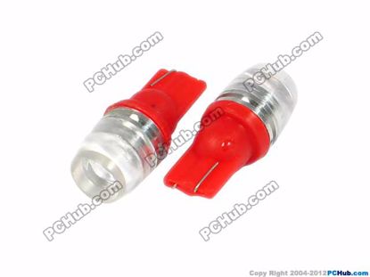 75728-T10. Wedge, 1W Red LED