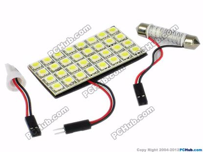 75756- T10 / Festoon. 24x5050 SMD White LED Light