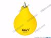 76589- 1889. Metal nozzle rubber ball. Yellow
