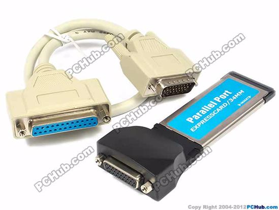 ExpressCard 34mm- Parallel Port With To RS232 serial Cable UPH Laptop