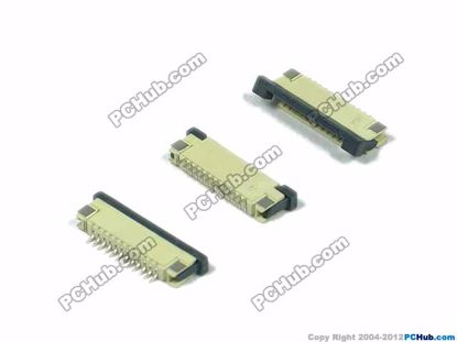 12-pin, 1.0mm Pitch, H=2.5mm, SMT type