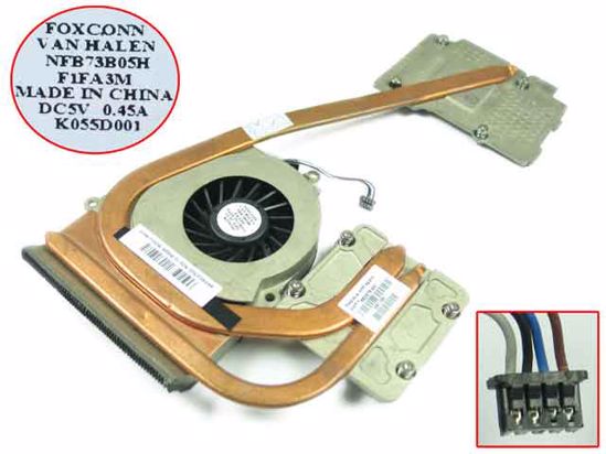 sink with fan For FirePro M5950 and Quadro 652675-001, 460402300-600-G HP EliteBook 8560w Series Cooling Fan. PcHub.com - Laptop parts , Laptop spares , Server parts & Automation