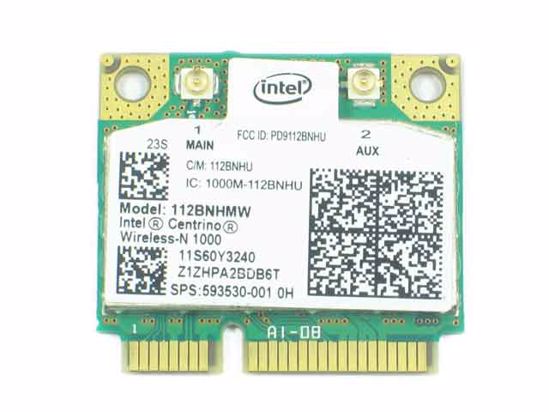 Intel Centrino Wireless-N 1000 802.11 b/g/n (1x2) SPS: 593530-001, 112BNHMW  HP Common Item (HP) Wireless LAN Card.  - Laptop parts , Laptop  spares , Server parts & Automation
