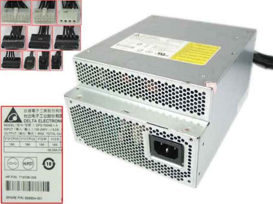 HP Z440 WorkStation Server - Power Supply 700W, DPS-700AB-1 A, 719795-003,  809053-001, 719795-004, 858854-001