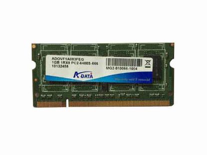 1GB SODIMM RAM DDR2 800MHZ 1Rx8 PC2-6400S ADATA ADOVF1A083FEG LAPTOP MEMORY 