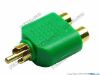 69908- Green / Gold Tone Plug