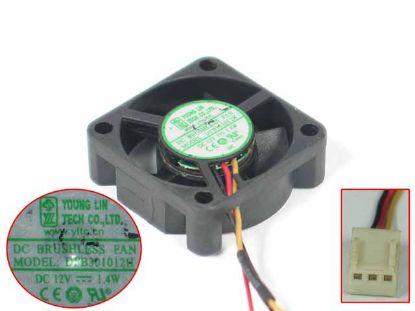 Young Lin DFB301012H Server - Square Fan sq30x30x10mm, 3-wire, DC 12V 1.4W