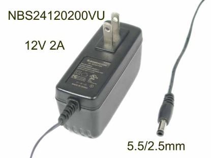 Sagemcom NBS24120200VU AC Adapter 5V-12V 12V 2A, 5.5/2.5mm, US 2P