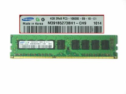 Samsung M391B5273BH1-CH9 Server DDR3-1333 4GB, DDR3-1333, ECC, PC3-10600E, M391B5273BH1-CH9