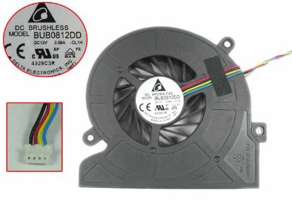 Picture of Delta Electronics BUB0812DD Cooling Fan  CL1H, 12V 0.58A, w20x4x4