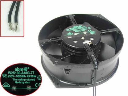 Picture of ebm-papst W2S130-AA03-77 Server - Round Fan dia172x150x55mm, 2-wire, 230V 45W