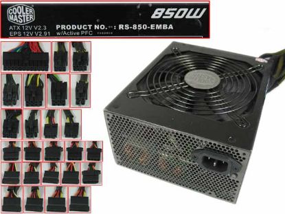 Picture of Cooler Master RS-850-EMBA Server - Power Supply 850W, RS-850-EMBA, ATX