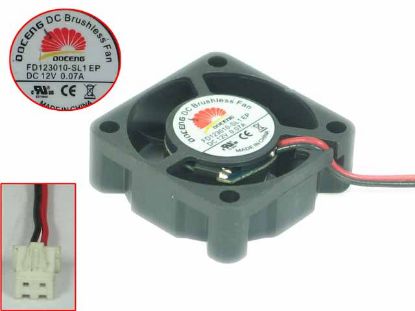 Picture of DOCENG FD123010-SL1 Server - Square Fan EP, 12V0.07A, sq30x30x10mm, 2W