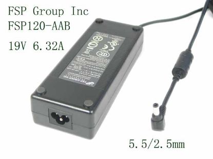 Picture of FSP Group Inc FSP120-AAB AC Adapter- Laptop 19V 6.32A, 5.5/2.5mm, 3P