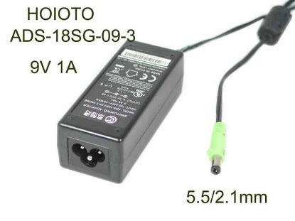 Picture of HOIOTO ADS-18SG-09-3 AC Adapter 5V-12V 9V 1A, 5.5/2.1mm, 3P, New