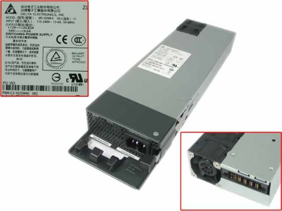 Cisco Catalyst 2960-X Server - Power Supply 1025W, PWR-C2-1025WAC,  DPS-1025AB A, 341-0533-02A0