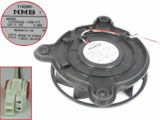 Picture of NMB-MAT / Minebea 12035GE-12M-YT Server-Round Fan 12035GE-12M-YT, F1