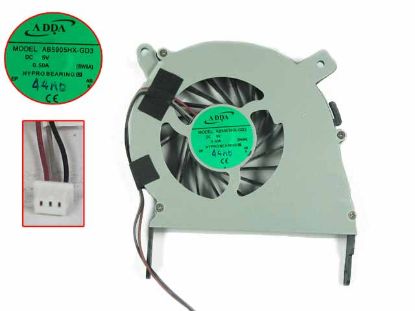 Picture of Haier T6 i3 Cooling Fan  SW9A, w75x3x3, 5V 0.50A, Bare fan， NEW