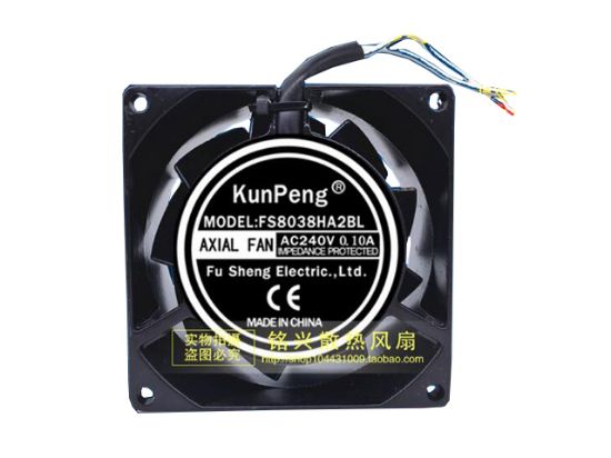 Picture of KunPeng FS8038HA2BL Server-Square Fan FS8038HA2BL