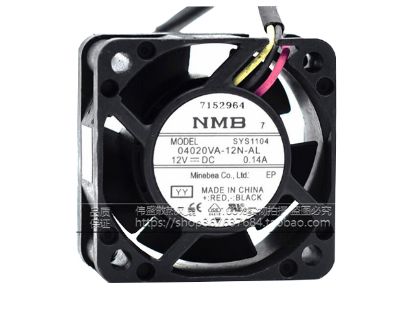 Picture of NMB-MAT / Minebea 04020VA-24P-AL Server-Square Fan 04020VA-24P-AL