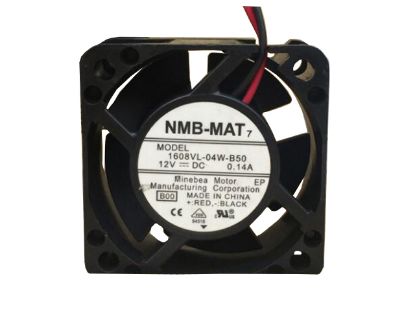 Picture of NMB-MAT / Minebea 1608VL-04W-B50 Server-Square Fan 1608VL-04W-B50, B00