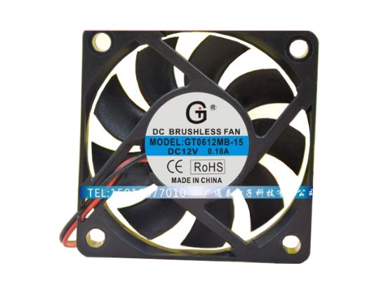 Picture of GT / Guangtai GT0612MB-15 Server-Square Fan GT0612MB-15