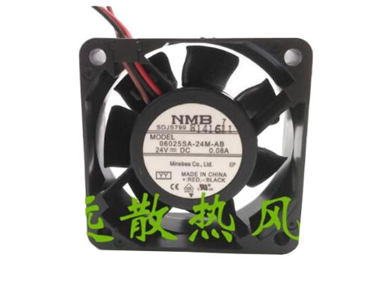 Picture of NMB-MAT / Minebea 06025SA-24M-AB Server-Square Fan 06025SA-24M-AB, YY