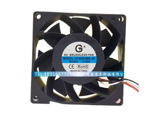 Picture of GT / Guangtai GT0805MB-38 Server-Square Fan GT0805MB-38