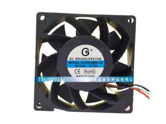 Picture of GT / Guangtai GT0824MB-38 Server-Square Fan GT0824MB-38