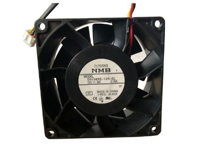 Picture of NMB-MAT / Minebea 08038RE-12R-GL Server-Square Fan 08038RE-12R-GL, 01