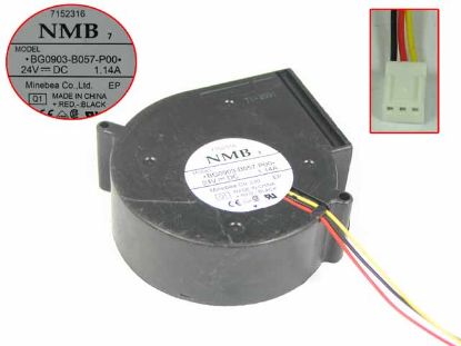 Picture of NMB-MAT / Minebea BG0903-B057-P00 Server - Blower Fan Q1, BF97x97x33, w60x3x3, 24V 1.14A